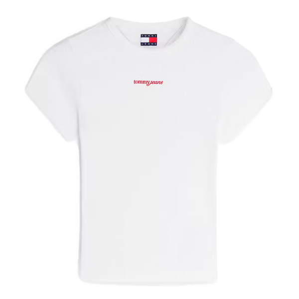 Tommy Hilfiger T-shirts hauts et polos Blanc - T-SHIRT CTEL SLIM SCRIPT - M - Ref 31 €